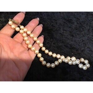 Monet Faux Pearl Necklace 16 Inch Costume Coquette Princess Girly GND